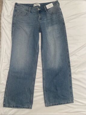Hollister Light Wash Low-rise baggy Jeans sz 12R